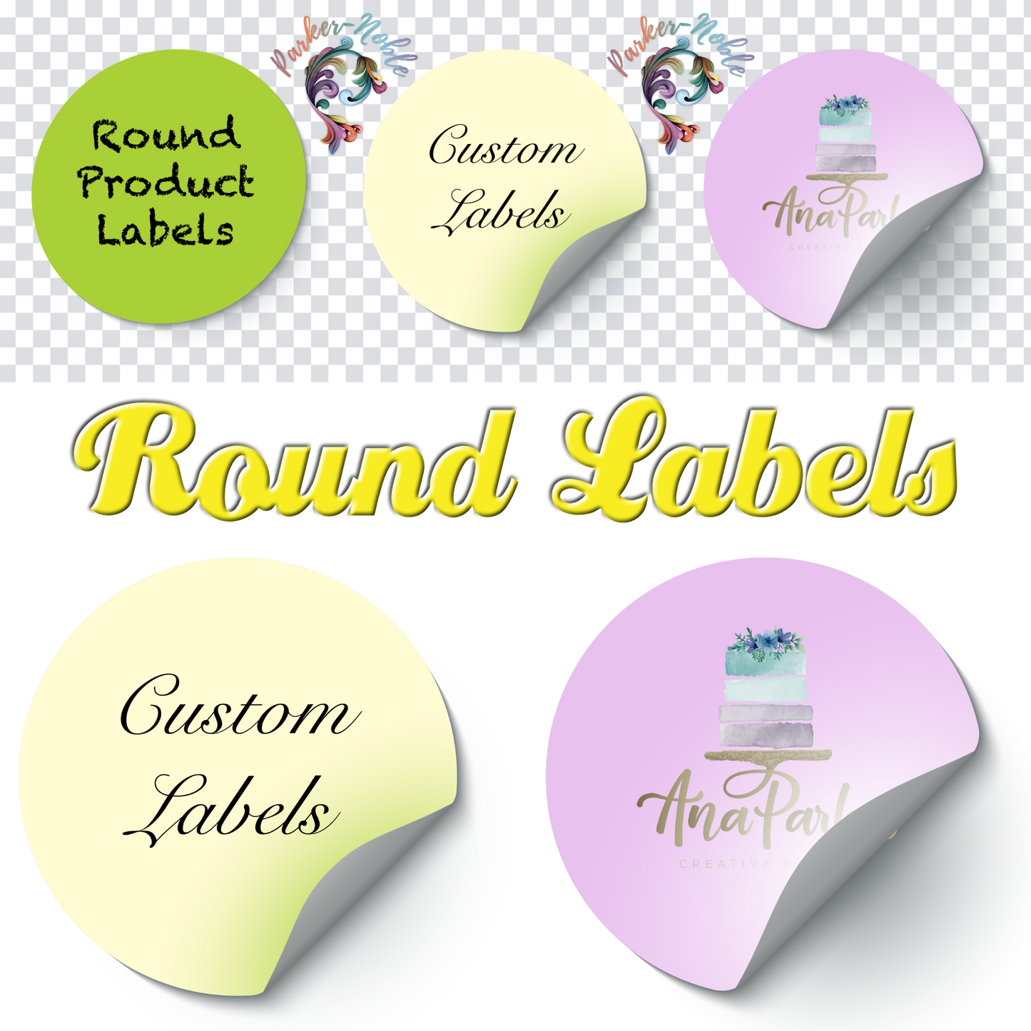 Custom Oval Labels