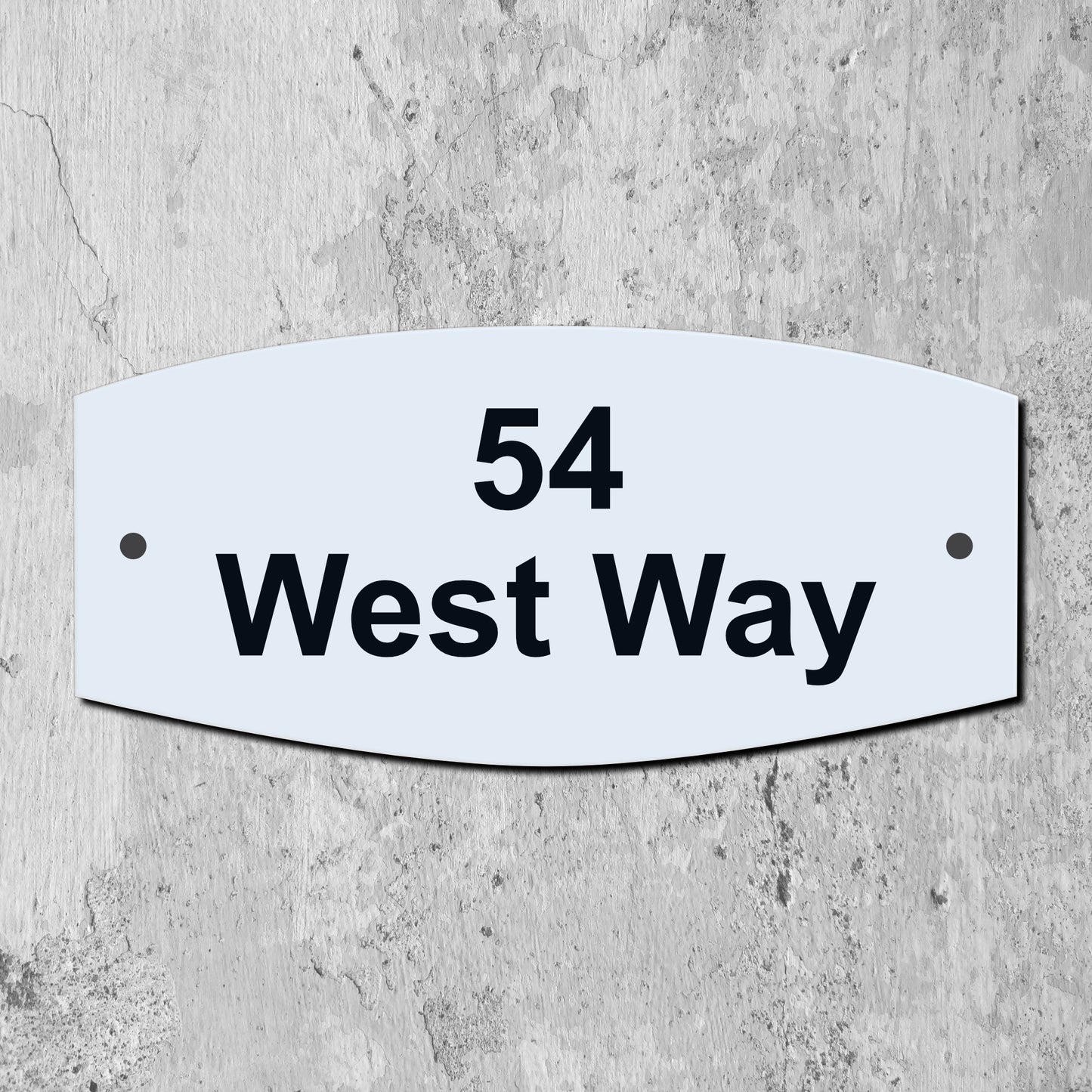 Acrylic House Sign - Oval