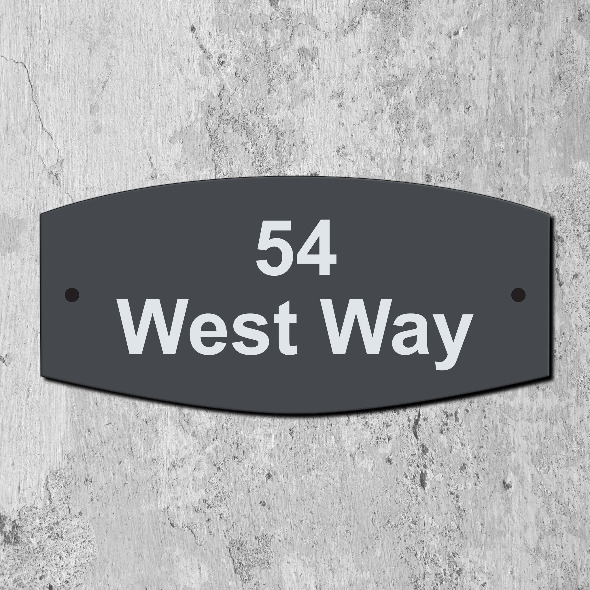 Acrylic House Sign - Oval