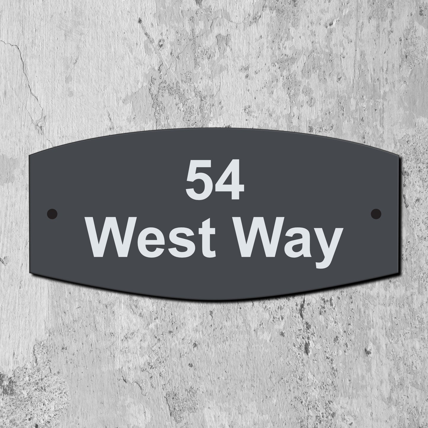 Acrylic House Sign - Oval