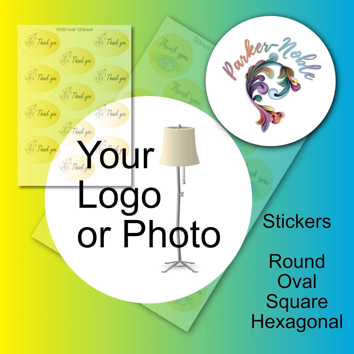 Custom Oval Labels